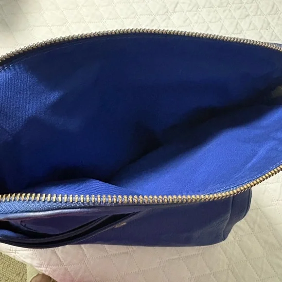 FOSSIL Preston Royal Blue Pebble Grain Leather Flap Crossbody Bag #ZB5875 - Picture 9 of 14